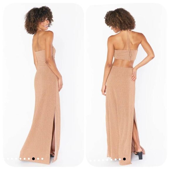 Show Me Your MuMu Enos Tube Maxi Dress Sz M - Picture 2 of 12